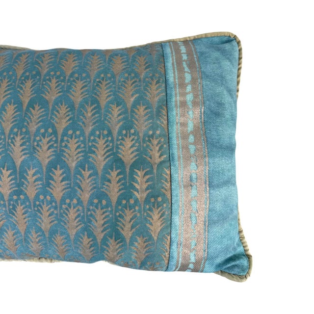 Italian Vintage Italian Fortuny Pillow. For Sale - Image 3 of 4