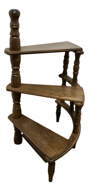 Spiral Library Steps with Turned Supports, 1960s