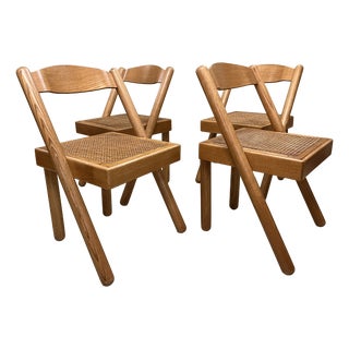 Vintage Italian Iva Chairs by Roberto Pamio and Renato Toso for Stilwood, 1970s, Set of 4 For Sale