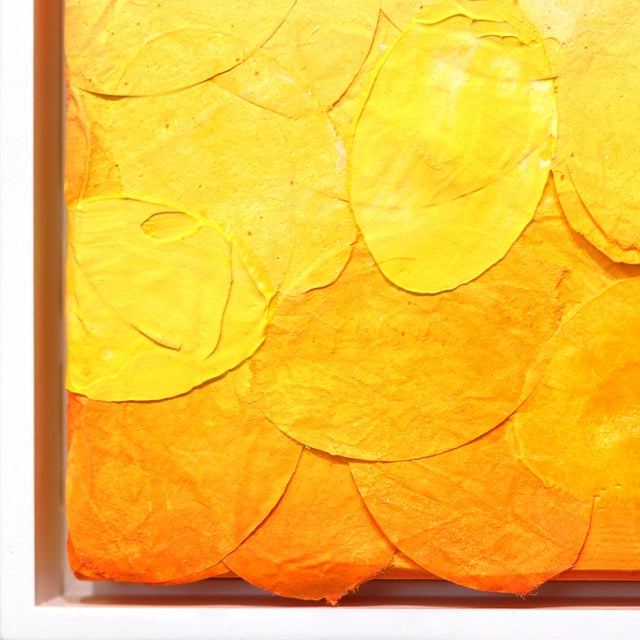 2020s Sunrise II - Vibrant Yellow Tone Textured Abstract Original Artwork by Frederic Paul For Sale - Image 5 of 9