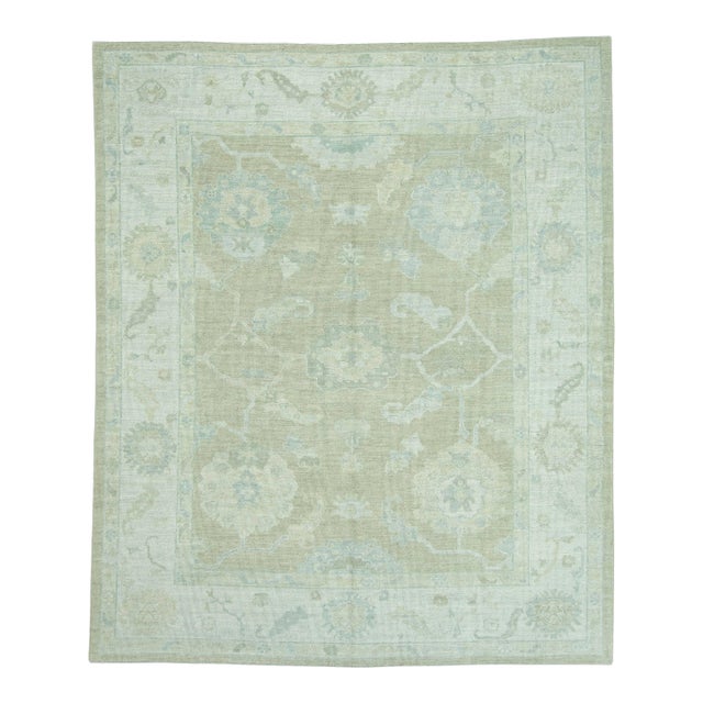 Turkish Oushak Rug 8'7" x 10'3" #19393 For Sale