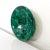 A truly elegant accent dish crafted of the semiprecious gemstone malachite, complimented by a brass metal rim. Substantial...