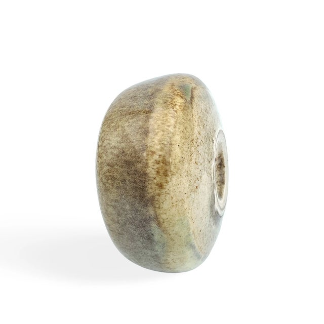Brutalist Studio Ceramic UFO Vase by Gotlind and Gerald Weigel, 1970s For Sale - Image 9 of 12