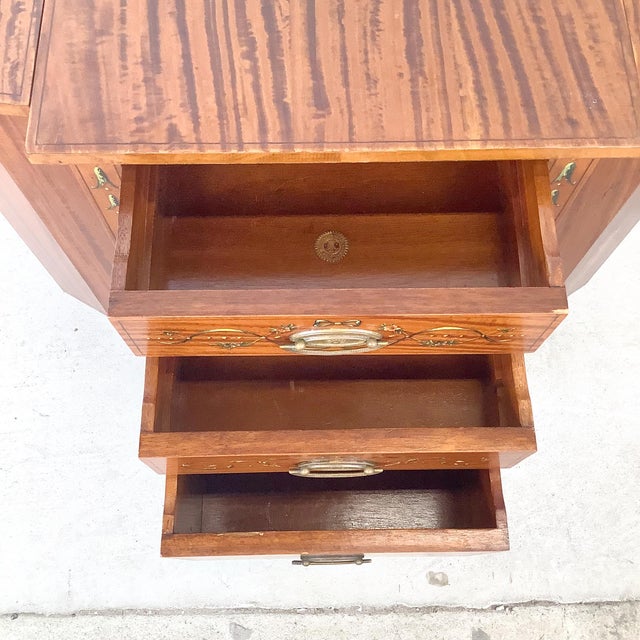 Antique American Adam Revival Martha Washington Sewing Cabinet by Aimone Mfg. Co., For Sale - Image 12 of 17
