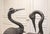 Brutalist Unknown, Cranes, Sweden, 1970s, Patinated Bronze, Set of 2 For Sale - Image 3 of 15