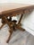 Antique W & M Salmans Victorian Eastlake Carved Oak Trestle Base Library Table For Sale In Kansas City - Image 6 of 10
