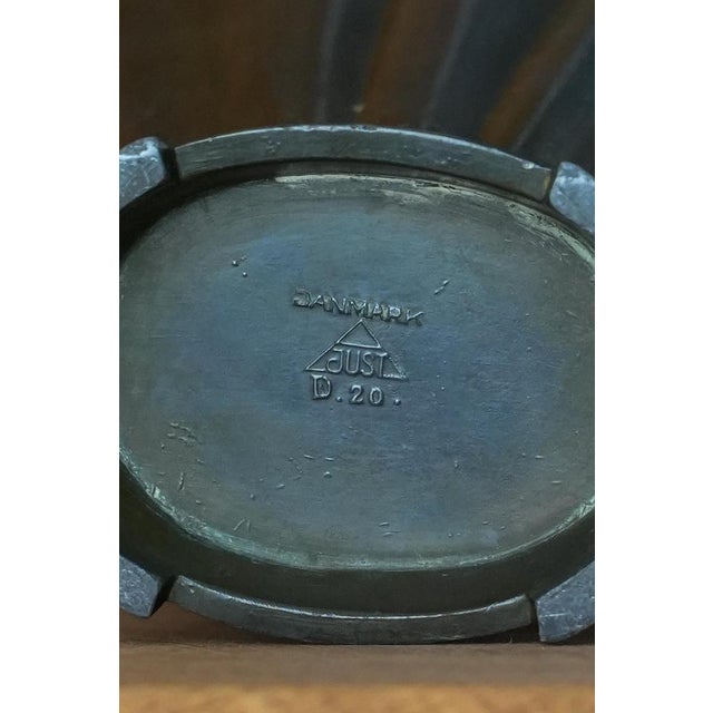 Art Deco Model D20 Vase in Patinated Disco Metal by Just Andersen, 1930s For Sale - Image 11 of 18
