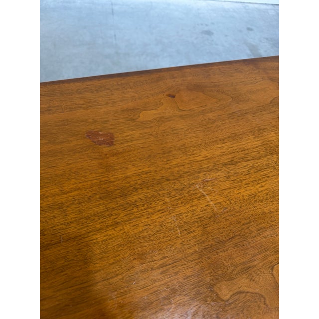 Wood Mid Century Modern Walnut 8 Drawer Long Dresser For Sale - Image 7 of 12