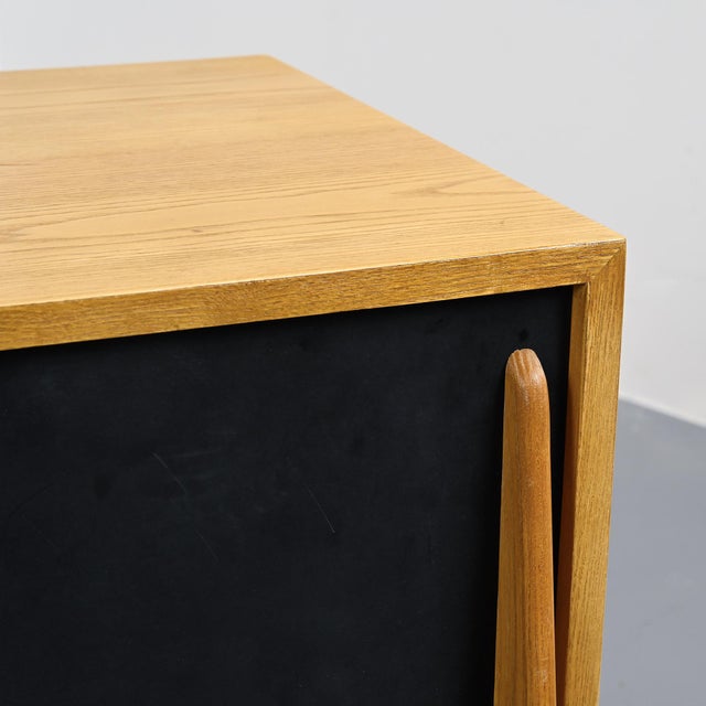 Mid-Century Modern Ash Cansado Sideboard attributed to Charlotte Perriand for Steph Simon, 1960 For Sale - Image 3 of 18