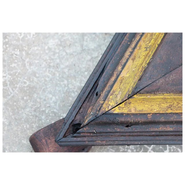 18th Century 18th Century Baroque Antique, Large Floor Base Candelabra From an Altar For Sale - Image 5 of 9