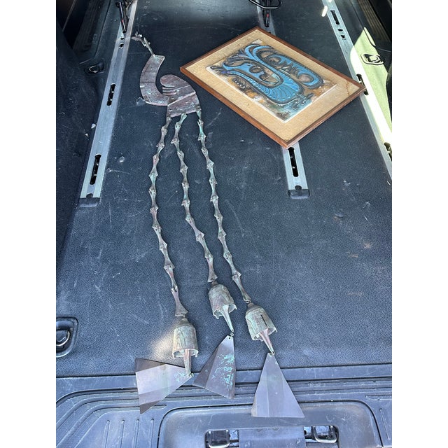 Metal Paolo Soleri Signed Cosanti Bronze Bell Large Monumental Vintage Piece For Sale - Image 7 of 8