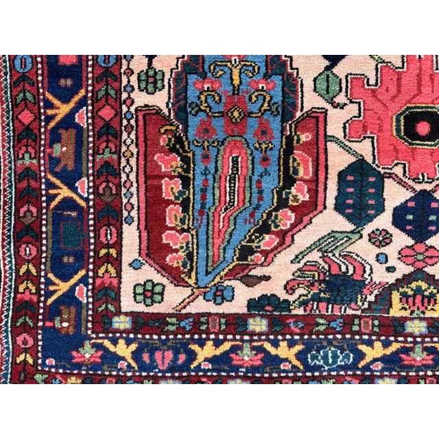 Textile Antique Bakhtiar Rug in Wool, 1890s For Sale - Image 7 of 18