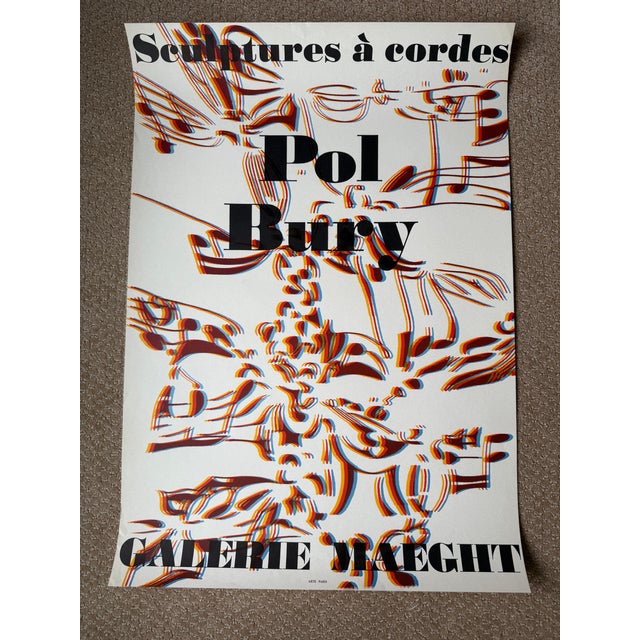 Mid-Century Modern Vintage Mid-Century French Galerie Maeght Exhibition Posters - Mixed Artists & Sizes, Set of 4 For Sale - Image 3 of 14