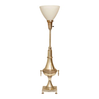 Stiffel Vintage Silvered Table Lamp For Sale