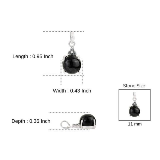 Sterling Silver Black Star Drop Pendant With Zircons For Sale - Image 10 of 12