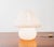 Wonderful mushroom table lamp made entirely of original Murano glass from the 1970s era. Shaded powder pink coloring. The...