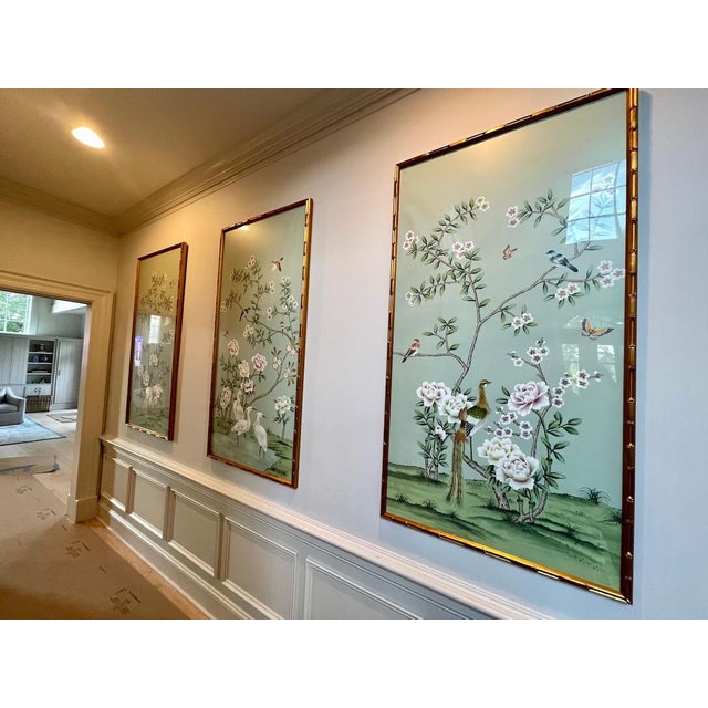 Commodity: Chinoiserie wallpaper ( no frame) Handicrafts:This mural is produced using the latest digital print...