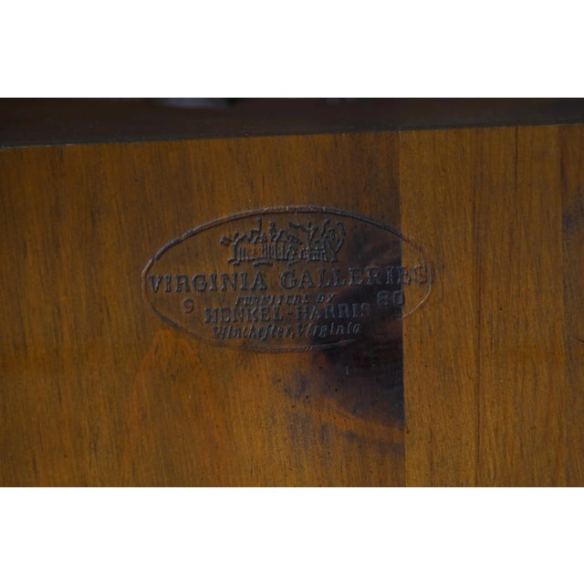 Henkel Harris Cherry Queen Anne 5416 Tea Table For Sale - Image 11 of 12