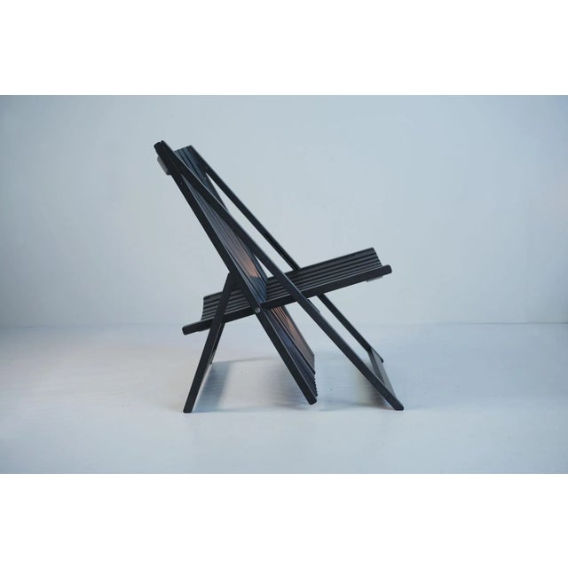 Wood Set of A1 Folding Chairs by Jean-Claude Duboys for Attitude, 1980s For Sale - Image 7 of 11