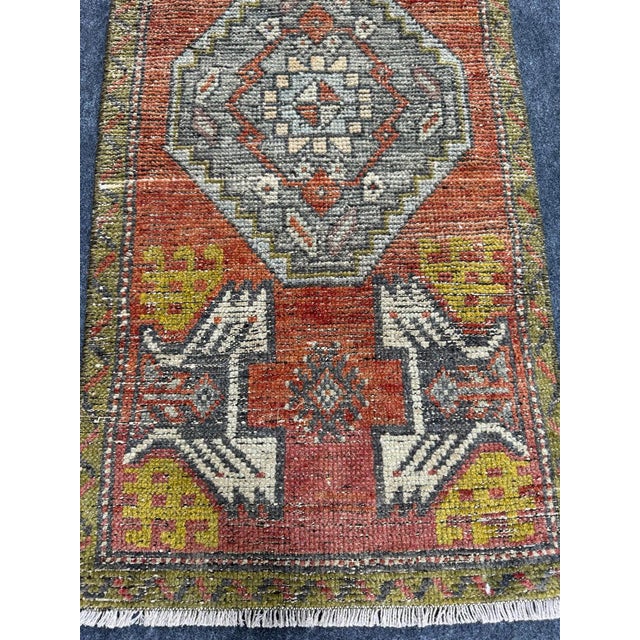 Contemporary Turkish Yastik Rug 1'8" x 3'3" For Sale - Image 3 of 5