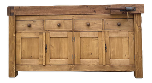 Antique Workbench Counter in Wood
