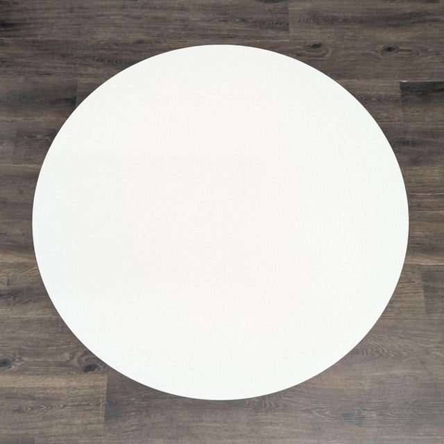 West Elm West Elm Tripod Dining Table in White Lacquer For Sale - Image 4 of 6