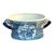 Blue and White Ceramic Asian Footbath / Planter For Sale