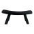 Antique Primitive Ebonized Wood Saddle Stool, 19th–Early 20th Century For Sale