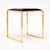 Modernist, French Vintage Stools, Brass and Leather For Sale In Austin - Image 6 of 9