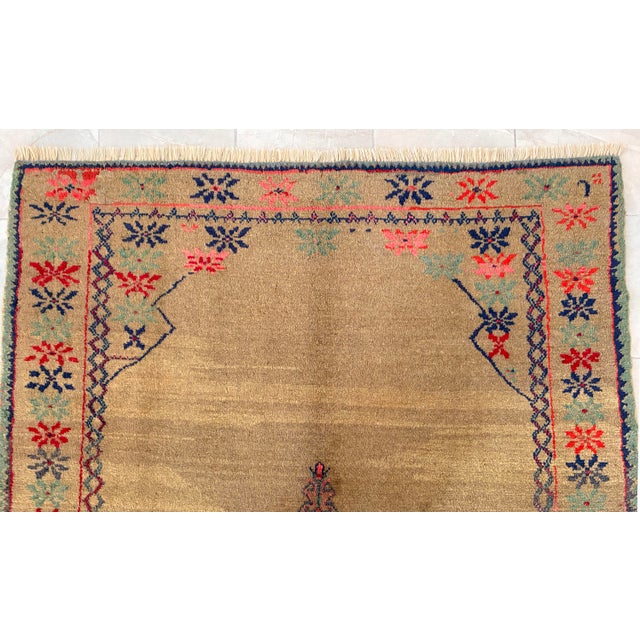 Beige Hand-Knotted Antique Oushak Rug Circa 1900 High Pile Turkish Rug - 5'9" X 8'10" For Sale - Image 8 of 12