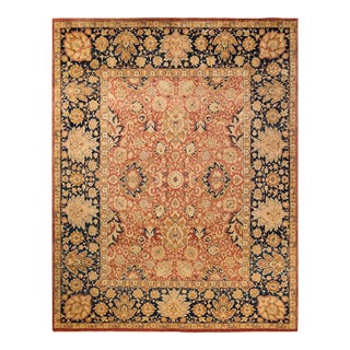 Mogul, One-of-a-Kind Hand-Knotted Area Rug in Orange, 7' 10" x 10' 1" For Sale