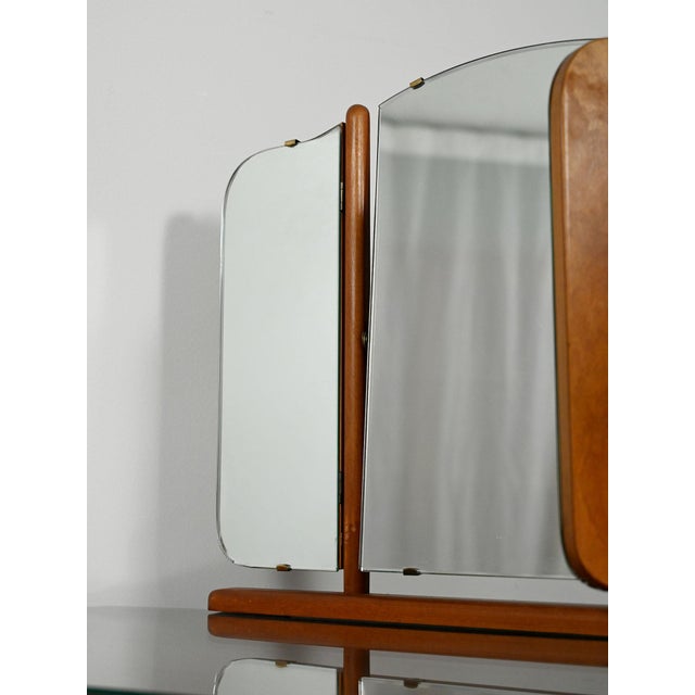 Wood Scandinavian Mahogany Dressing Table, 1950s For Sale - Image 7 of 10