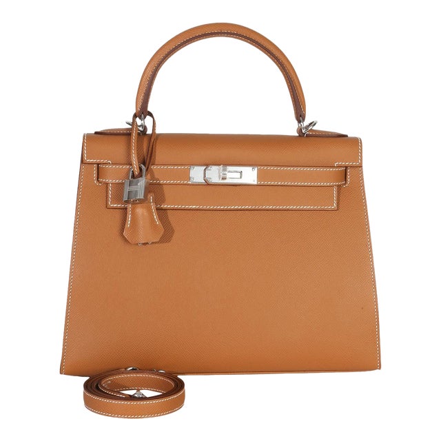Gold Epsom Sellier Kelly 28 PHW For Sale