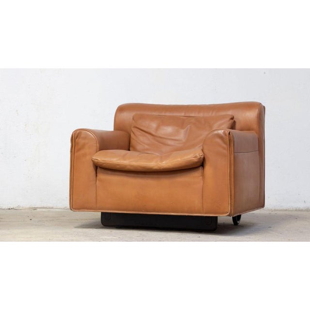 1980s Heli Armchairs in Cognac Leather by Otto Zapf for Knoll Edition, 1980s, Set of 2 For Sale - Image 5 of 10