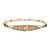 Antique Edwardian Bracelet Pearl Diamond 14k Yellow Gold Bangle Vintage Jewellery For Sale