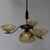 Art Deco Danish Brass Chandelier with Marbled Opaline Shades, 1930s. For Sale - Image 11 of 18