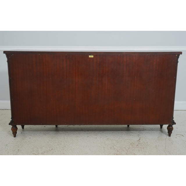 Maitland Smith Mahogany Bookspline Door Bookcase Credenza For Sale - Image 16 of 18