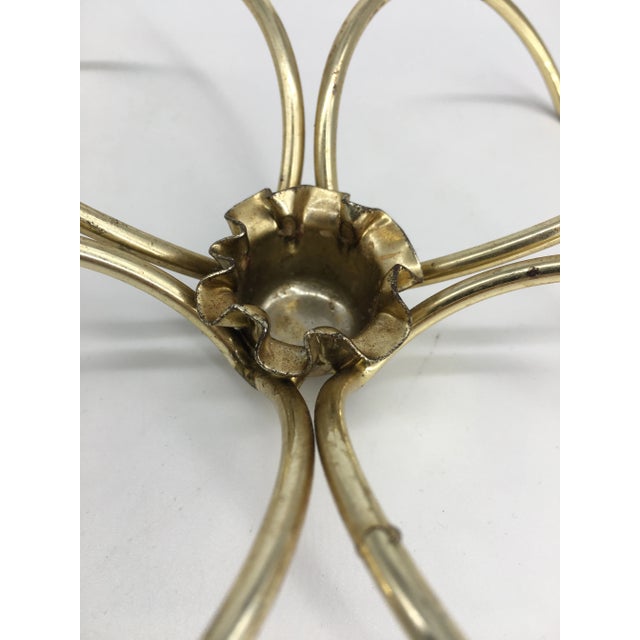 Mid-Century Modern Vintage Silverplate Lotus Candle Holders- a Pair For Sale - Image 3 of 7