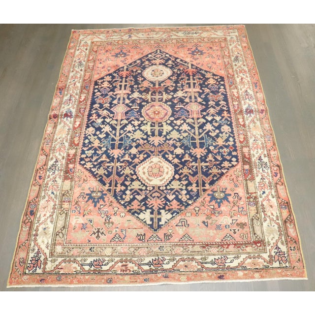 An antique Persian Malayer rug from the 1st quarter of the 20th Century 4'7'' x 6'7''.