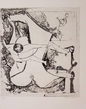 Marino Marini, Scomposizione, 1970, Etching