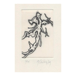 George Stuempfig Dancer Modern Etching For Sale