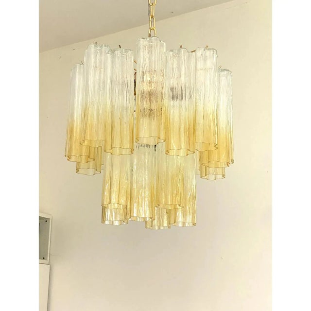 Murano Glass Chandelier in Venini Style by Simoeng for Simoeng For Sale - Image 6 of 11