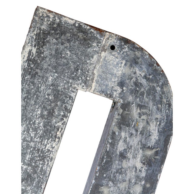 Vintage Galvanized Metal Letters "Radiant"- 7 Pieces For Sale In Los Angeles - Image 6 of 12