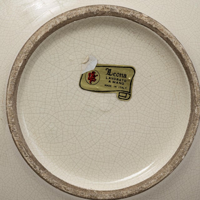 20th Century Italian White Ceramic Vase With Handles For Sale - Image 14 of 18