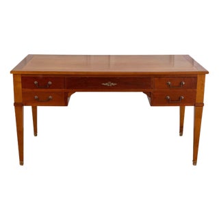 Louis XVI Style Mahogany Bureau Plat (Directoire Desk), Mid-20th Century For Sale