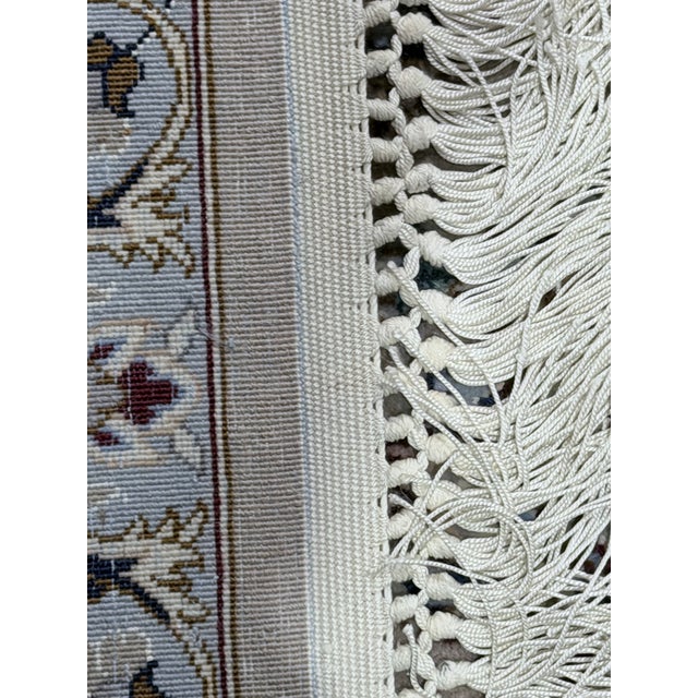 Pasargad Beige Persian Isfahan Silk & Wool For Sale - Image 14 of 18