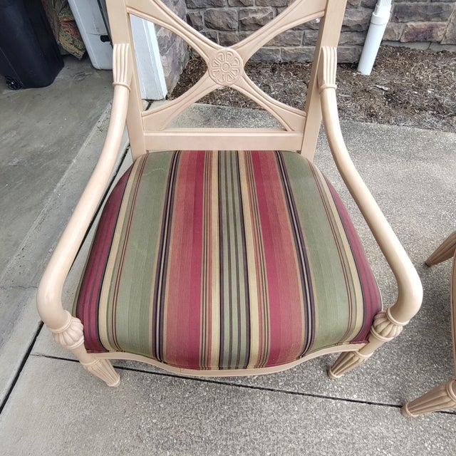 Lounge Armchairs (Set of 2) • Neoclassical French-Style Bergère • by Bernhardt For Sale - Image 10 of 16