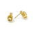 Bochic "Orient" Lemon Topaz & White Topaz Earrings Set In 18K Gold & Silver For Sale - Image 11 of 18