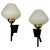 Pair of French 1960s Midcentury Lunel Wall Lamps Sconces For Sale - Image 4 of 11