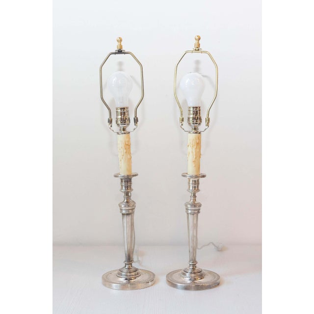 Neoclassical 19th Century French Lamps - a Pair For Sale - Image 3 of 11